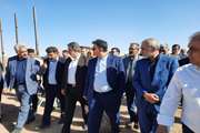 حضور مدیر کل دامپزشکی استان مرکزی در بازدید مسئولان استانی از محل کشتارگاه صنعتی دام در حال احداث داوود آباد