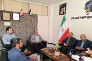 دیدار مدیرکل دامپزشکی استان مرکزی با فرمانده حوزه شهید باهنر بسیج کارمندان اراک