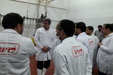 بازدید استاندار مرکزی از کشتارگاه طیور در شازند