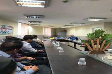 جلسه بخش خصوصی ساوه با  رئیس نظام دامپزشکی  در شبکه دامپزشکی ساوه