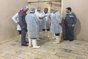 بازدید از کشتارگاه های طیور شهرستان ساوه