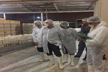 بازدید از کشتارگاه های طیور شهرستان ساوه